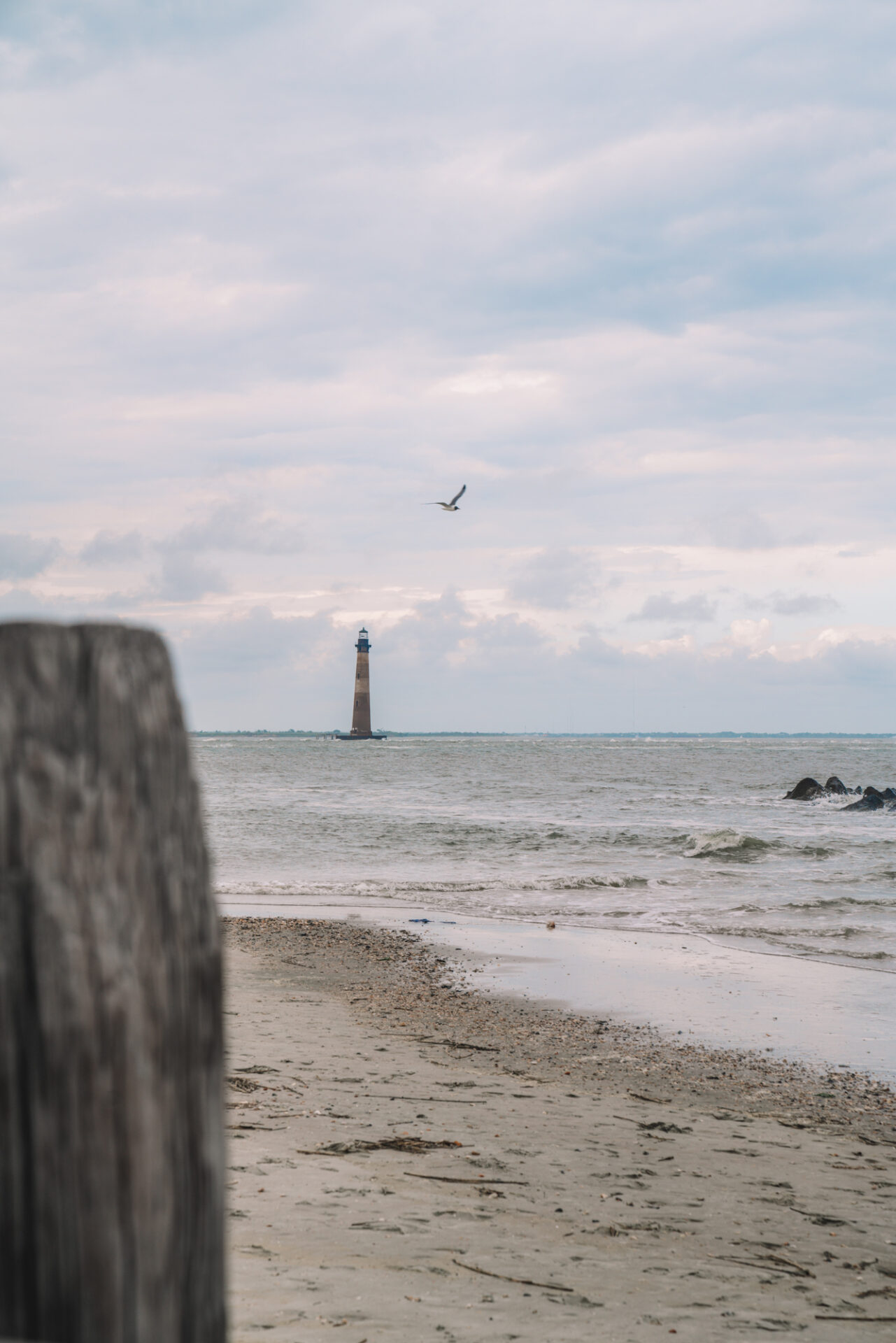 lighthouse view from Charleston beach