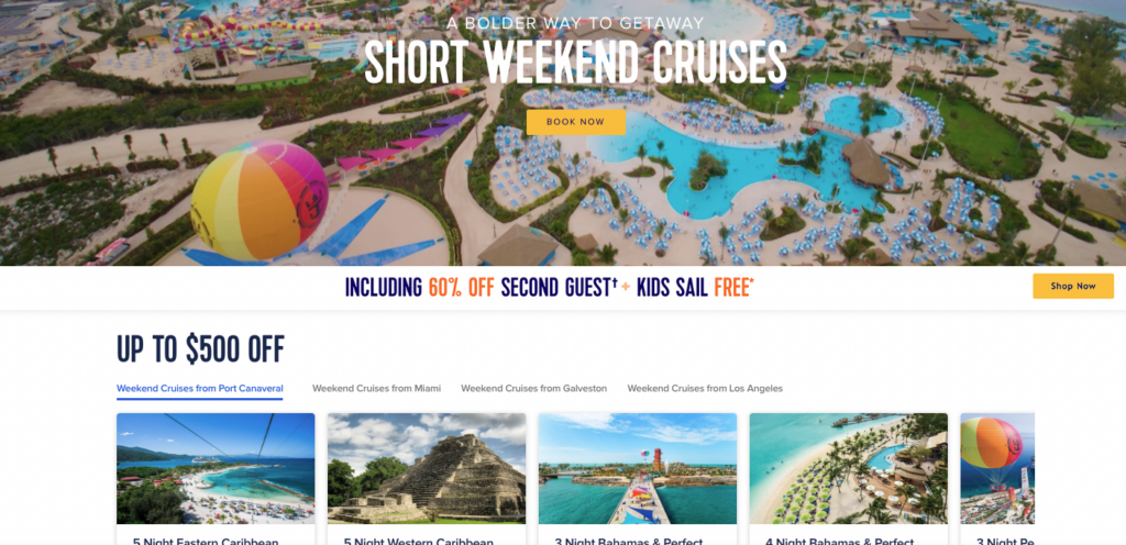 royal caribbean short break getaway deals
